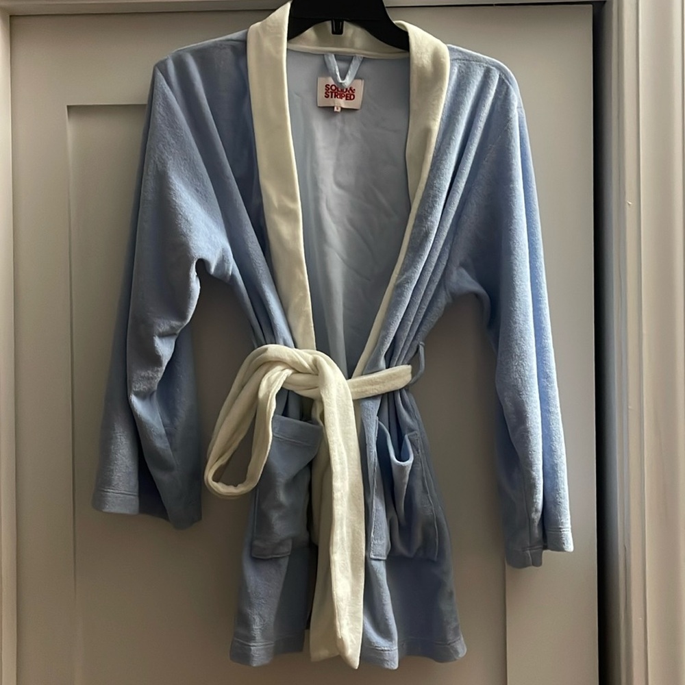 Solid and Stripe Terry Robe